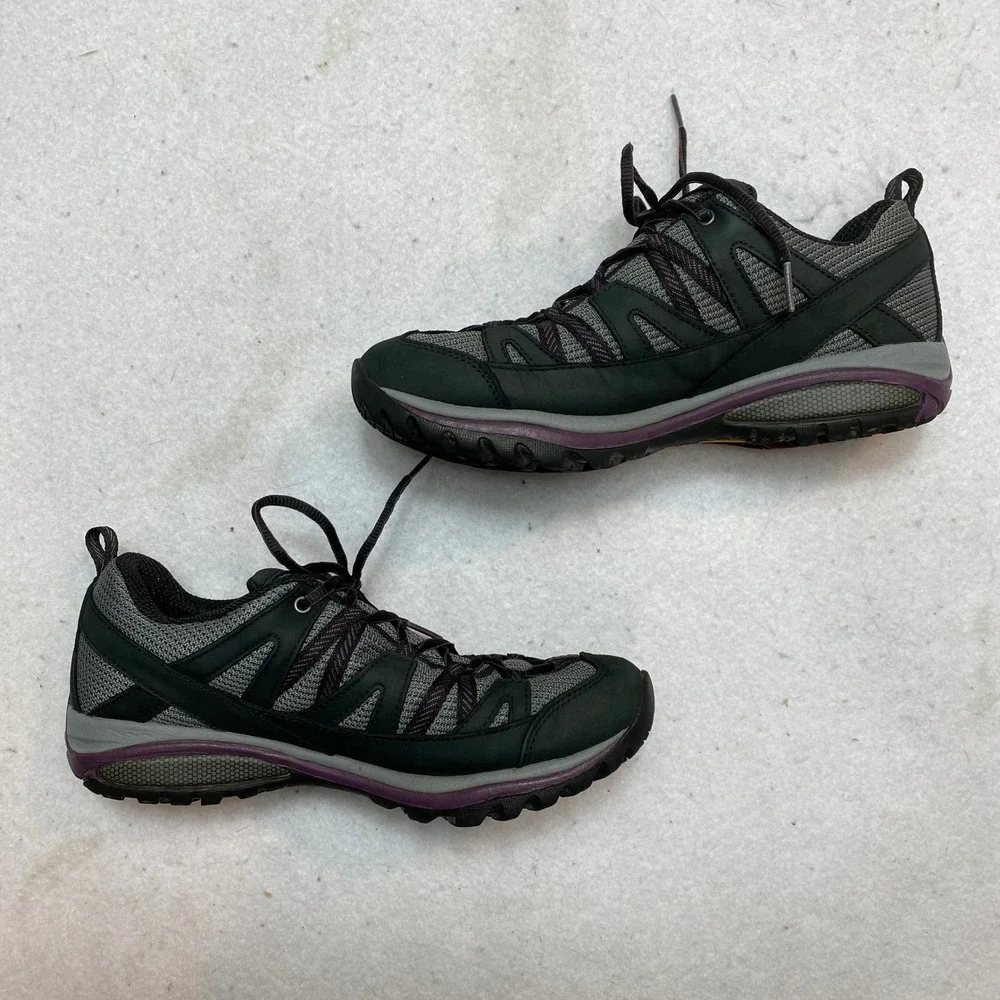 Merrell Siren Edge 3 Waterproof Hiking Shoes Womens 9.5 Black Purple J035326